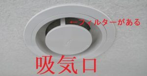 住友林業の給気口（吸気口）